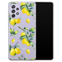 Casimoda Samsung Galaxy A72 transparant hoesje - Lemons