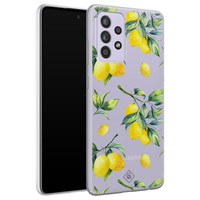 Casimoda Samsung Galaxy A72 transparant hoesje - Lemons