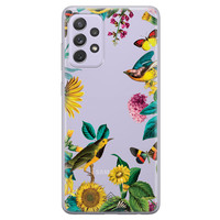 Casimoda Samsung Galaxy A72 transparant hoesje - Sunflowers