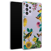 Casimoda Samsung Galaxy A72 transparant hoesje - Sunflowers