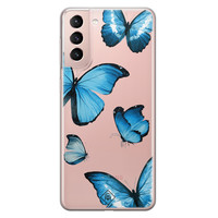 Casimoda Samsung Galaxy S21 transparant hoesje - Vlinders