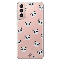 Casimoda Samsung Galaxy S21 transparant hoesje - Panda