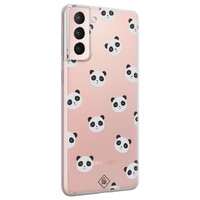 Casimoda Samsung Galaxy S21 transparant hoesje - Panda