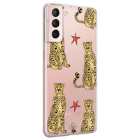 Casimoda Samsung Galaxy S21 transparant hoesje - Stay wild