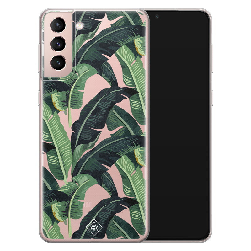 Casimoda Samsung Galaxy S21 transparant hoesje - Jungle