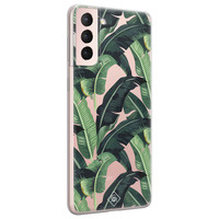 Casimoda Samsung Galaxy S21 transparant hoesje - Jungle