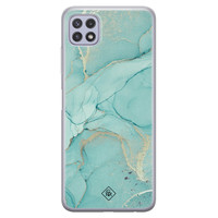 Casimoda Samsung Galaxy A22 5G siliconen hoesje - Touch of mint