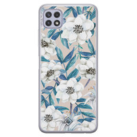 Casimoda Samsung Galaxy A22 5G siliconen telefoonhoesje - Touch of flowers