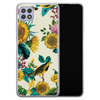 Casimoda Samsung Galaxy A22 5G siliconen hoesje - Sunflowers