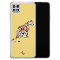 Casimoda Samsung Galaxy A22 5G siliconen hoesje - Leo wild