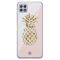 Casimoda Samsung Galaxy A22 5G siliconen hoesje - Ananas