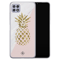 Casimoda Samsung Galaxy A22 5G siliconen hoesje - Ananas