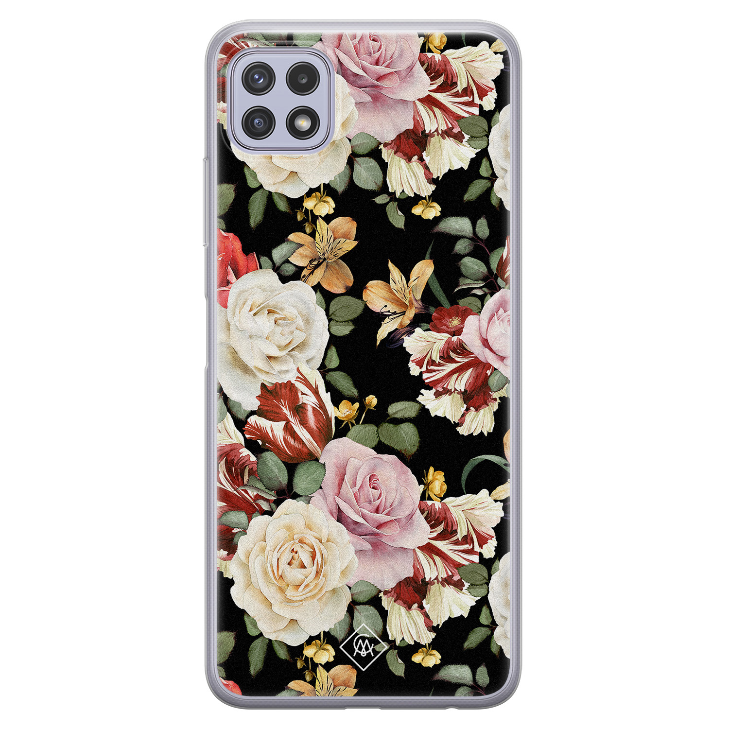 Samsung Galaxy A22 5G siliconen hoesje Flowerpower