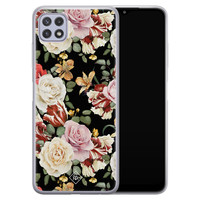 Casimoda Samsung Galaxy A22 5G siliconen hoesje - Flowerpower