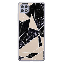 Casimoda Samsung Galaxy A22 5G siliconen hoesje - Abstract painted