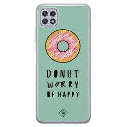 Casimoda Samsung Galaxy A22 5G siliconen hoesje - Donut worry