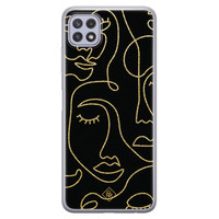 Casimoda Samsung Galaxy A22 5G siliconen hoesje - Abstract faces