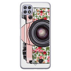Casimoda Samsung Galaxy A22 5G siliconen hoesje - Hippie camera