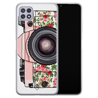 Casimoda Samsung Galaxy A22 5G siliconen telefoonhoesje - Hippie camera