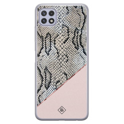 Casimoda Samsung Galaxy A22 5G siliconen hoesje - Snake print