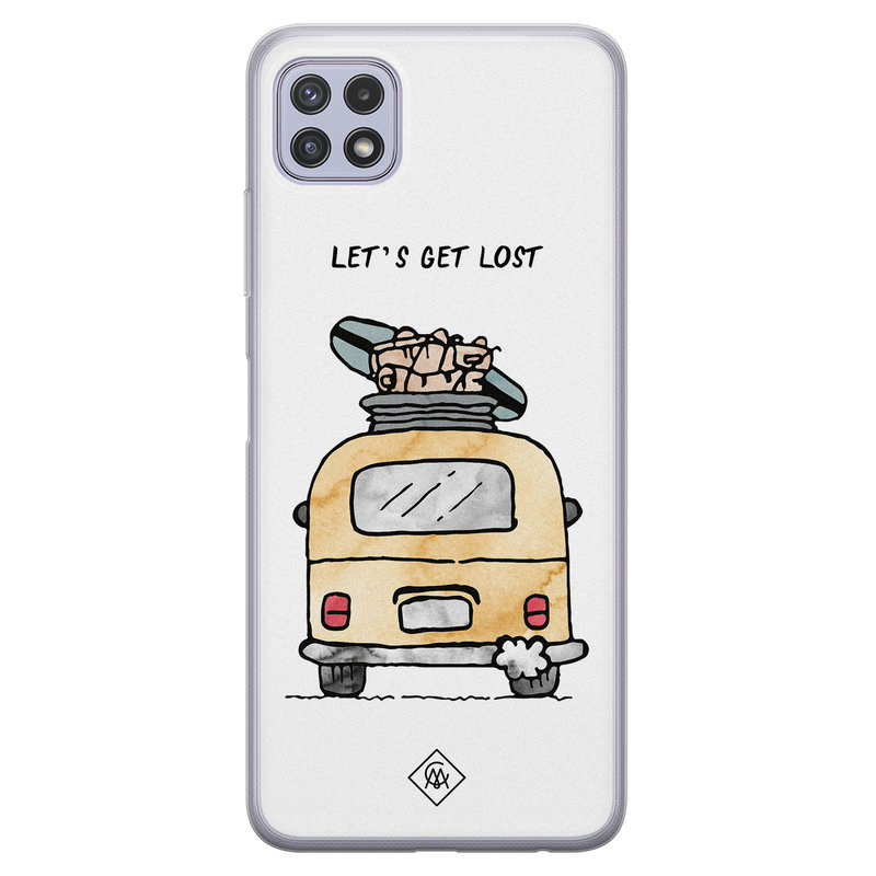 Casimoda Samsung Galaxy A22 5G siliconen hoesje - Let's get lost