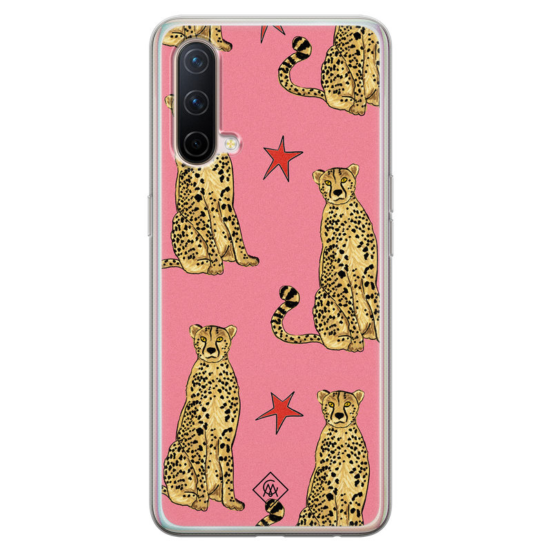 Casimoda OnePlus Nord CE 5G siliconen hoesje - The pink leopard
