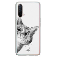 Casimoda OnePlus Nord CE 5G siliconen hoesje - Peekaboo