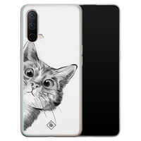 Casimoda OnePlus Nord CE 5G siliconen hoesje - Peekaboo