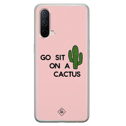 Casimoda OnePlus Nord CE 5G siliconen hoesje - Go sit on a cactus