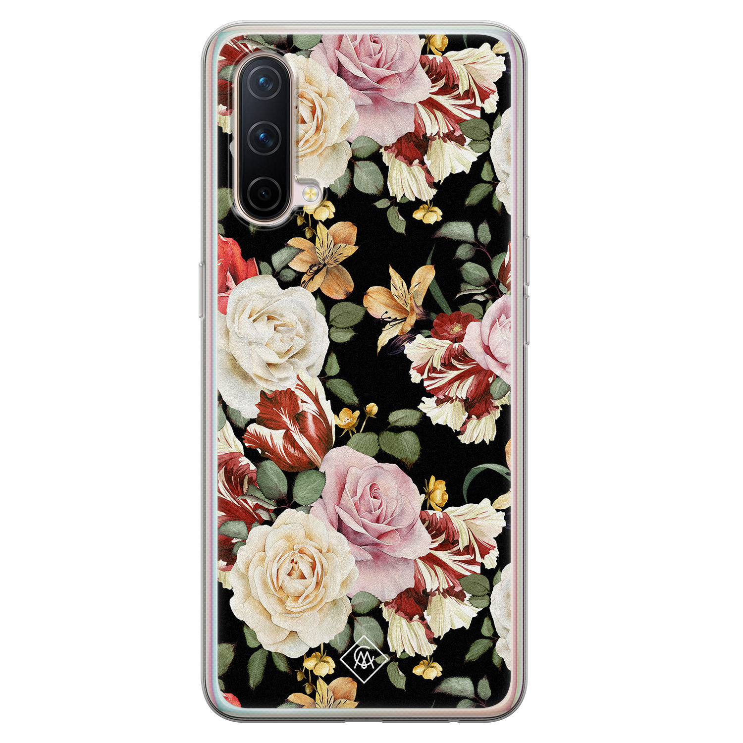 OnePlus Nord CE 5G siliconen hoesje - Flowerpower