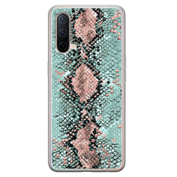 Casimoda OnePlus Nord CE 5G siliconen hoesje - Snake pastel