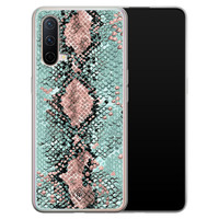 Casimoda OnePlus Nord CE 5G siliconen hoesje - Snake pastel