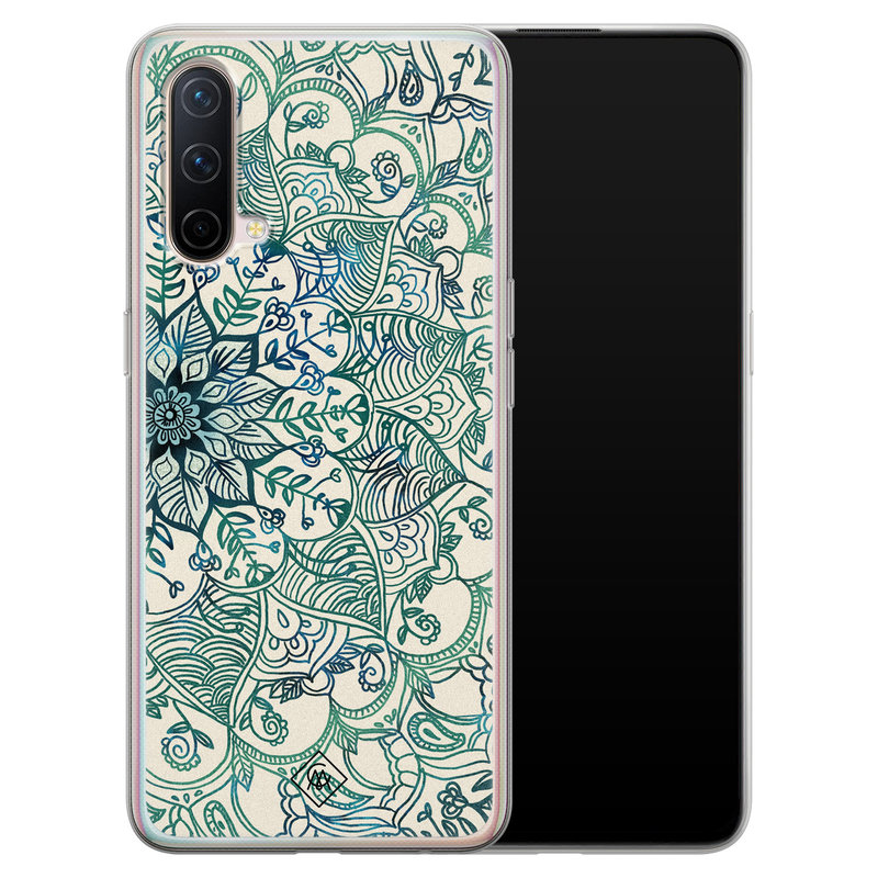 Casimoda OnePlus Nord CE 5G siliconen hoesje - Mandala blauw