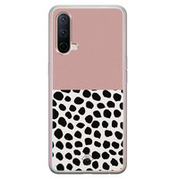 Casimoda OnePlus Nord CE 5G siliconen hoesje - Pink dots
