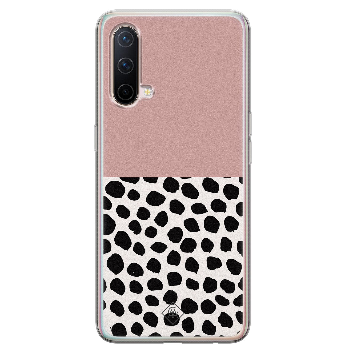 OnePlus Nord CE 5G siliconen hoesje - Pink dots