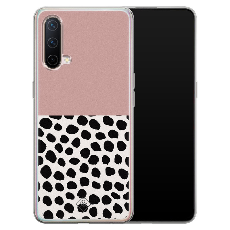 Casimoda OnePlus Nord CE 5G siliconen hoesje - Pink dots