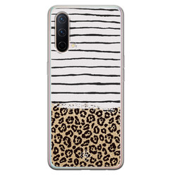 Casimoda OnePlus Nord CE 5G siliconen hoesje - Leopard lines