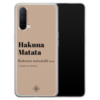 Casimoda OnePlus Nord CE 5G siliconen hoesje - Hakuna matata