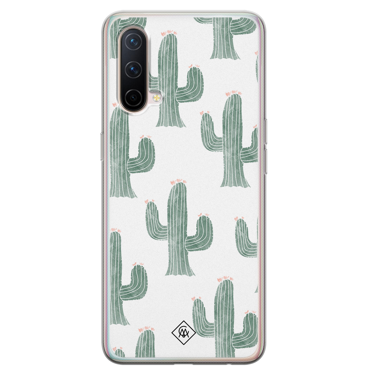 OnePlus Nord CE 5G siliconen telefoonhoesje - Cactus print