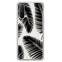 Casimoda OnePlus Nord CE 5G siliconen telefoonhoesje - Palm leaves silhouette