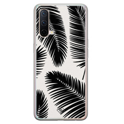 Casimoda OnePlus Nord CE 5G siliconen hoesje - Palm leaves silhouette