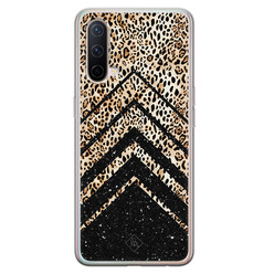 Casimoda OnePlus Nord CE 5G siliconen hoesje - Chevron luipaard