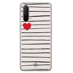 Casimoda OnePlus Nord CE 5G siliconen hoesje - Heart queen