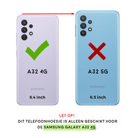 Casimoda Samsung Galaxy A32 4G transparant hoesje - Vlinders