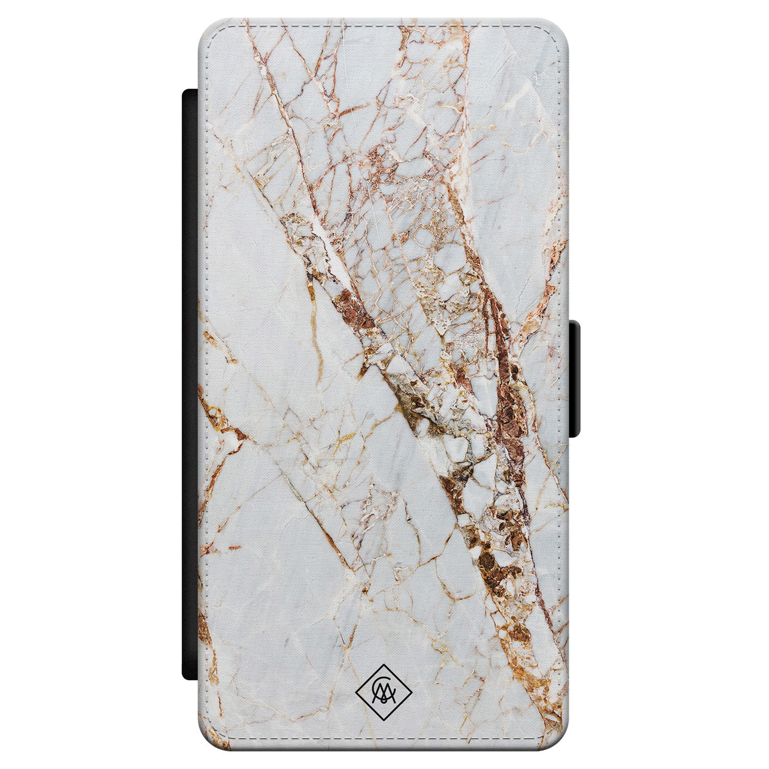 Samsung Galaxy S21 flipcase Marmer goud