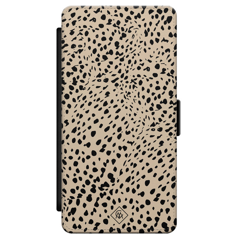 Casimoda Samsung Galaxy S21 flipcase - Stippen bruin