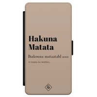 Casimoda Samsung Galaxy S21 flipcase - Hakuna Matata