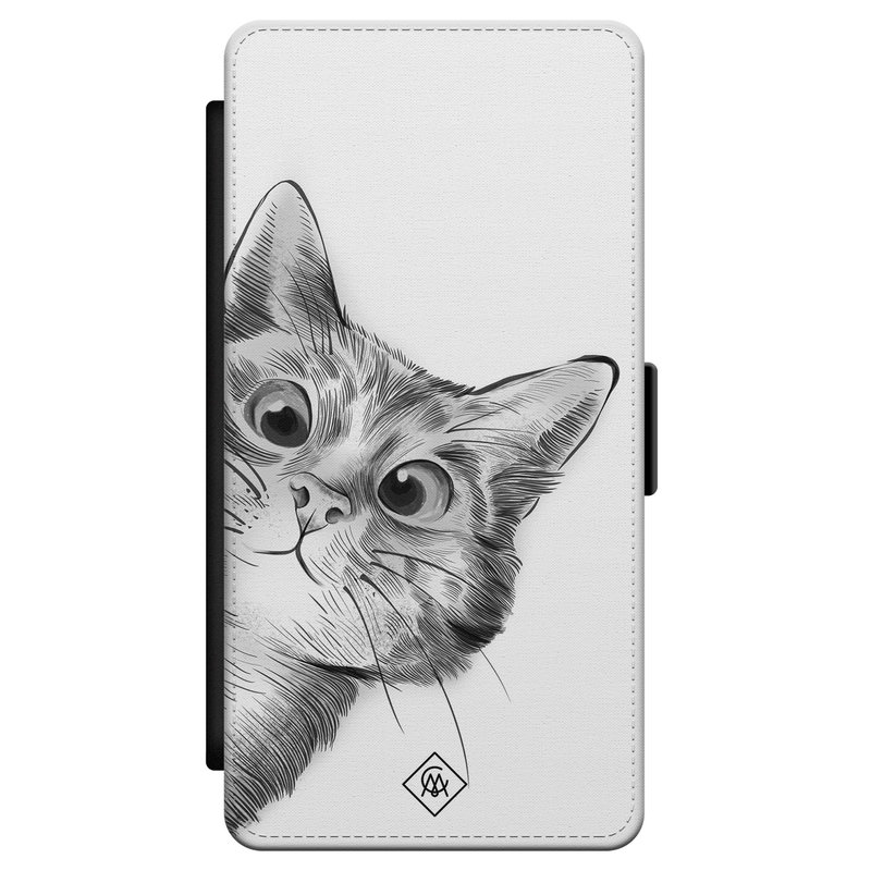 Casimoda Samsung Galaxy S21 flipcase - Kat kiekeboe