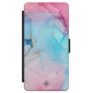 Casimoda Samsung Galaxy S21 flipcase - Marble colorbomb