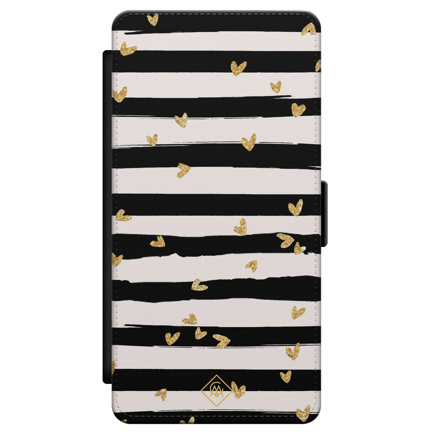 Samsung Galaxy S21 flipcase Hart streepjes